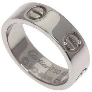 CARTIER Authentic 18k Silver Love Ring #49
